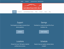 Tablet Screenshot of carbreathalyzerhelp.com